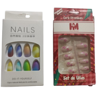 Artificial Press-On Nails Combo Set – Vibrant Colors &amp; Trendy Designs | Reusable &amp; Easy to Apply Nail Art Kit for All Occasions | Artificial Nails
