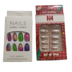 Artificial Press-On Nails Combo Set – Vibrant Colors &amp; Trendy Designs | Reusable &amp; Easy to Apply Nail Art Kit for All Occasions | Artificial Nails