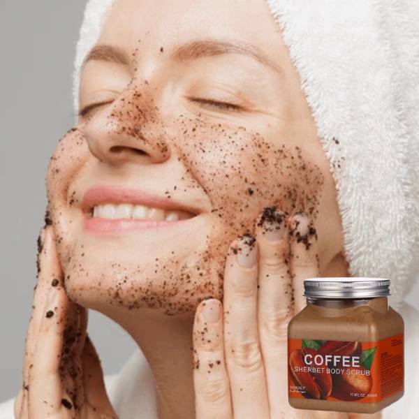 WOKALI Coffee Sherbet Body Scrub 350ml-WKL692 - Exfoliating &amp; Hydrating Coffee Scrub