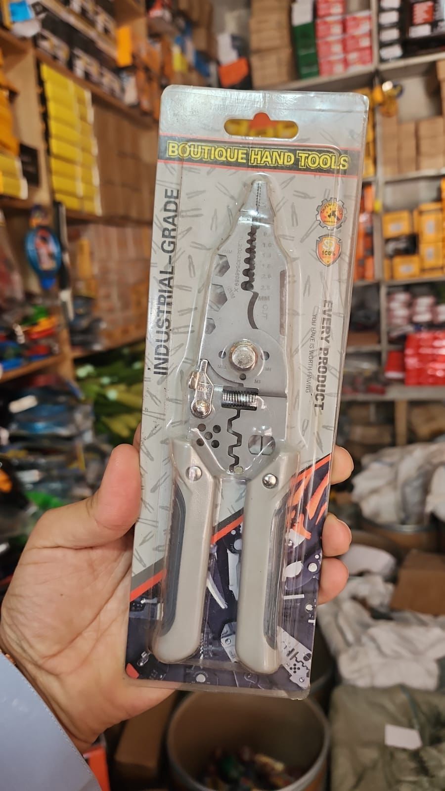 Multi-Function Wire Stripper and Cutter – 10-in-1 Electrical Hand Tool with Cutting, Stripping, Crimping & Screwdriver Functions (Random Color)