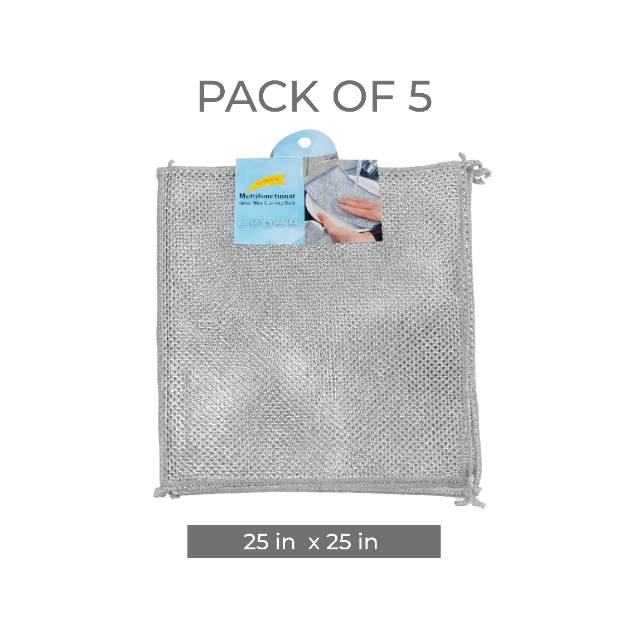 Royal Double Layer Dishwashing Wire Cleaning Cloth | Heavy-Duty Scrubber