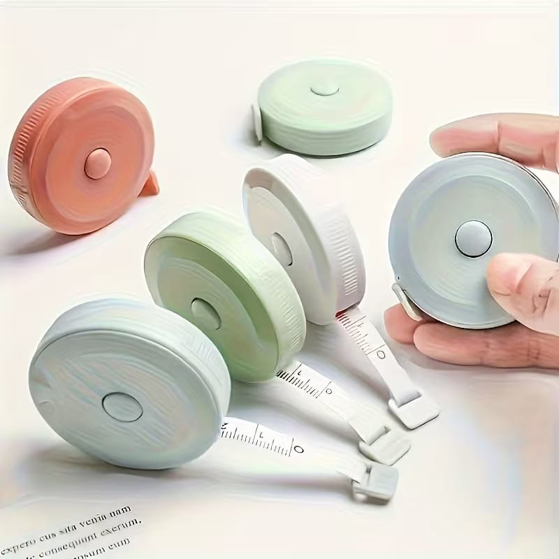 Measuring Tape 60-Inch / 1.5 Meter – Pack of 5 Durable Flexible Tapes for Sewing, Crafting & Daily Use. ( Random Color)