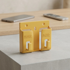 Pack of 10 Wall Mounted Universal Mobile Phone Holders – Space-Saving Charging Stand & Remote Organizer (Random Colors)