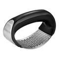 Manual Garlic Press Rocker with Handle – Stainless Steel Garlic Crusher, Squeezer, Slicer & Mincer | Easy Handheld Chopper Kitchen Gadget Tool