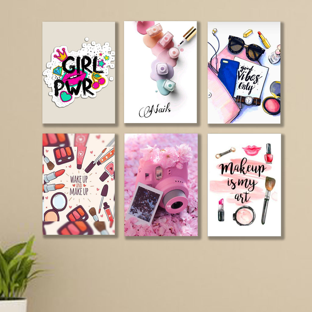 Set of 6 Premium Wall Art Photo Tiles – Modern Home Decor Sets 8x11