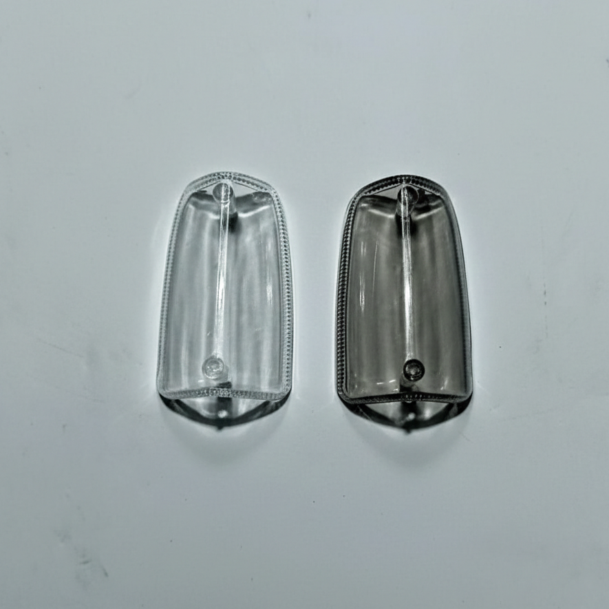 Premium Indicator Cover for 70cc Bikes – Crystal White & Smog