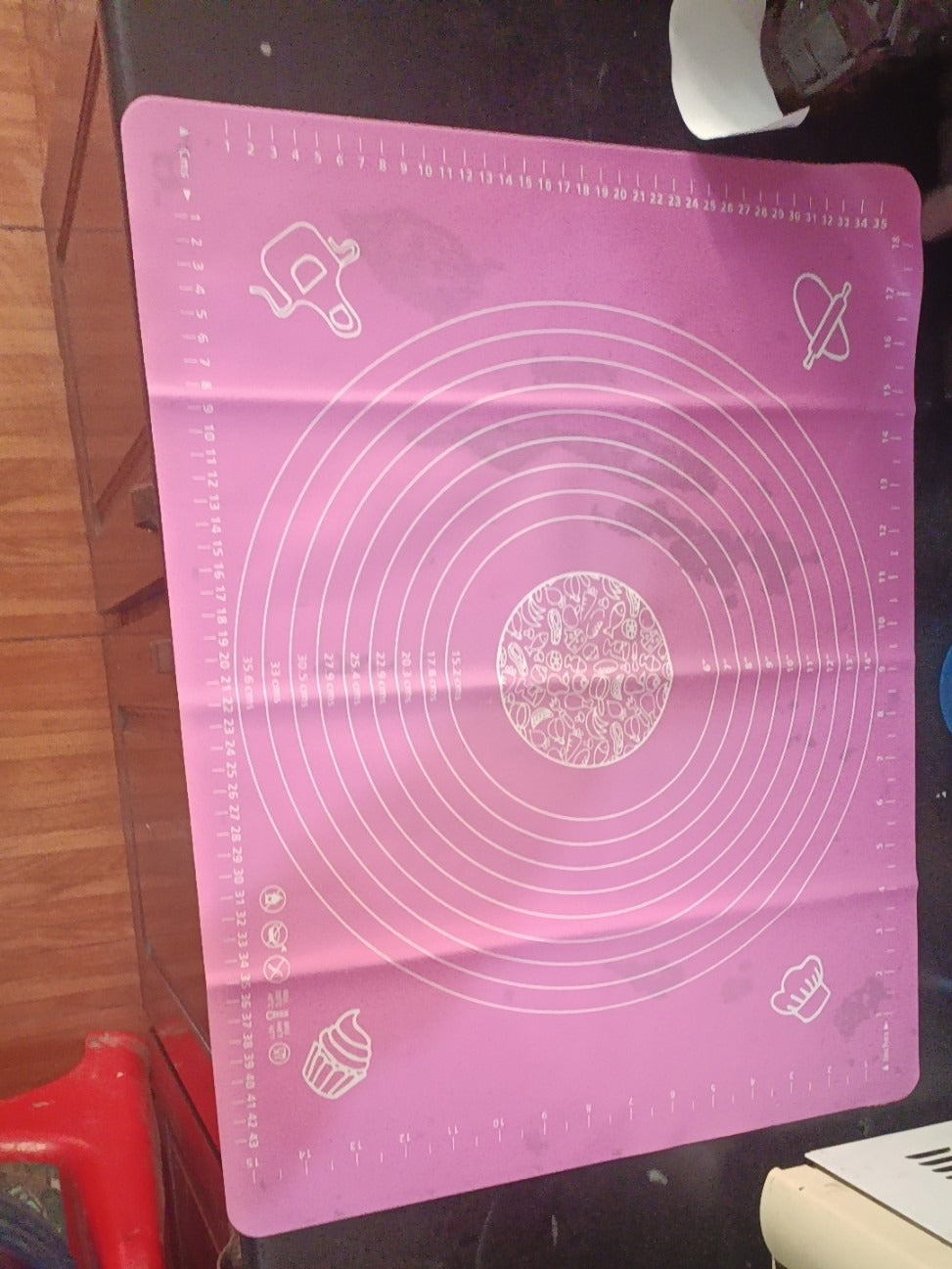 Silicone Baking Roti Mat | Heat Resistant | Non‑Stick Dough Pad with Measurements | Random Color