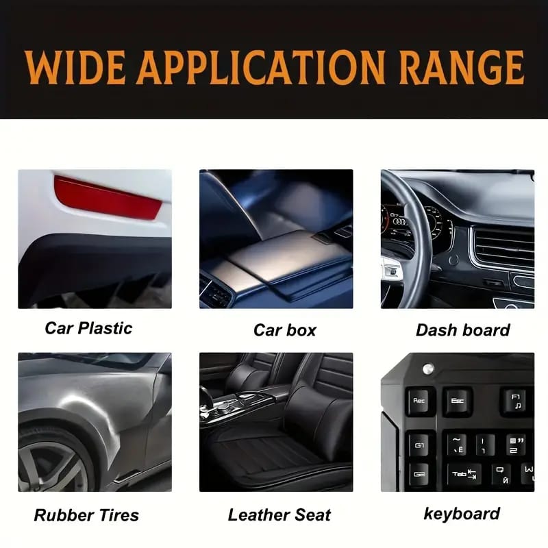 Qifenghe Professional 200g Car Interior Plastic Renovation Wax – Premium Varnish Soft Wax with Applicator Sponge for Whole Car Interior Refurbishment & Cortical Brightening