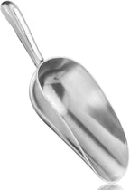 Durable Cast Aluminum Utility Scoop | Heavy-Duty Multi-Purpose Metal Scoop for Kitchen, Baking, Ice, Grains, Flour, Pet Food & Household Use