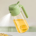 2 in 1 Oil Sprayer Bottle Kitchen Tool for Cooking Baking BBQ Easy Spray and Convenient Use - 470ML | Random Color