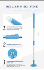 360 Degree Rotating Spin Mop - Original Replacement Parts for Home, Kitchen &amp; Bathroom Cleaning spin mop  ( Random Color )