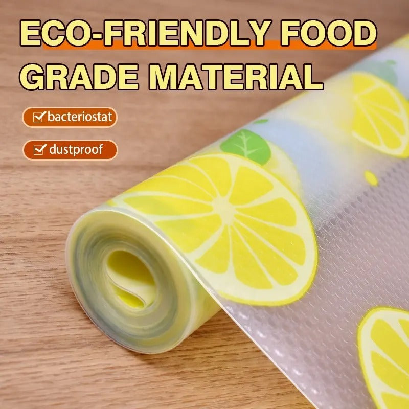 Waterproof Kitchen Mat Shelf Liner 45×150 | Easy To Clean, Oil Proof, Anti Slip Multipurpose Drawer And Shelf Cover (Random Color)