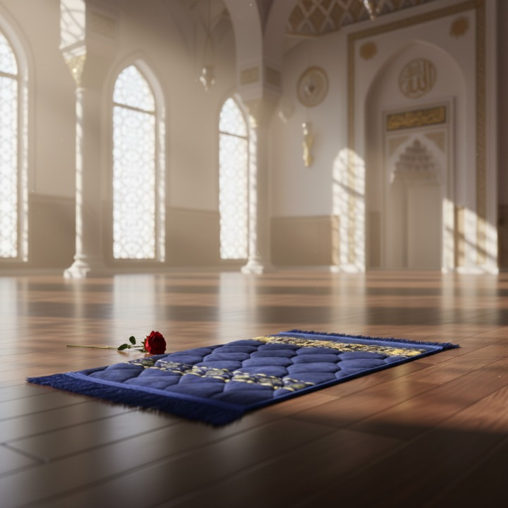 Prayer Mat Velvet Material Printed Pattern Travel Friendly Random Design Kids Educational Mat (Random Design)