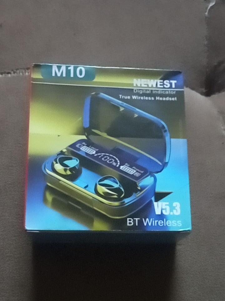 M10 TWS Bluetooth 5.3 Earbuds | Original M10 | LED Display | Wireless Earphones with Microphone