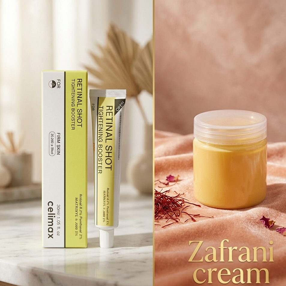 Deal Pack – 15ml Retinal Serum for Firm & Smooth Skin + Zafrani Whitening Cream 200g | Brightening & Dark Spot Reduction Formula