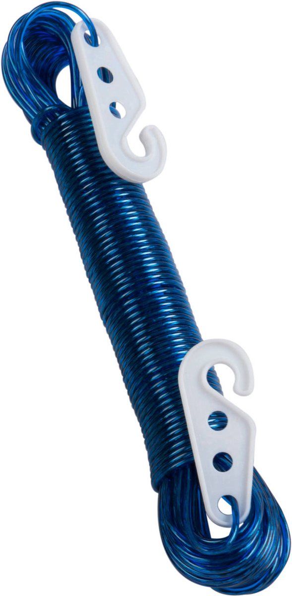 20M PVC Coated Metal Laundry Rope with Tensioner – Strong Outdoor Clothesline Wire (Random Color)