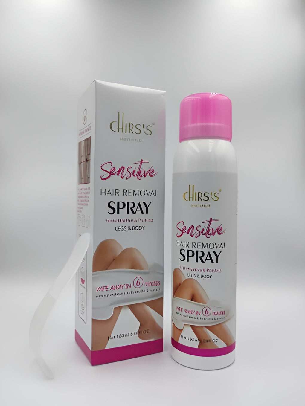 Chirs's Sensitive Hair Removal Spray | Fast Effective &amp; Painless Chriss Hair remover For Legs &amp; Body