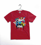Game Time Printed Kids T Shirt Stylish Casual Comfortable Daily Wear For Boys And Girls