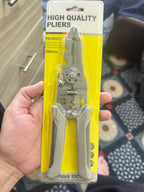 Multi-Function Wire Stripper and Cutter – 10-in-1 Electrical Hand Tool with Cutting, Stripping, Crimping & Screwdriver Functions (Random Color)