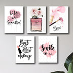 Set of 5 Premium Wall Art Photo Tiles – Modern Home Decor Sets 8x11