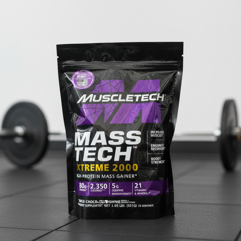 MuscleTech Mass-Tech Extreme 2000 – High-Protein Mass Gainer Supplement for Muscle Growth, Strength & Lean Mass Development - 2lbs
