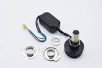 M6 LED Universal Headlight with Fan for All Bikes | universal fitting 3 function High/Low and flasher light