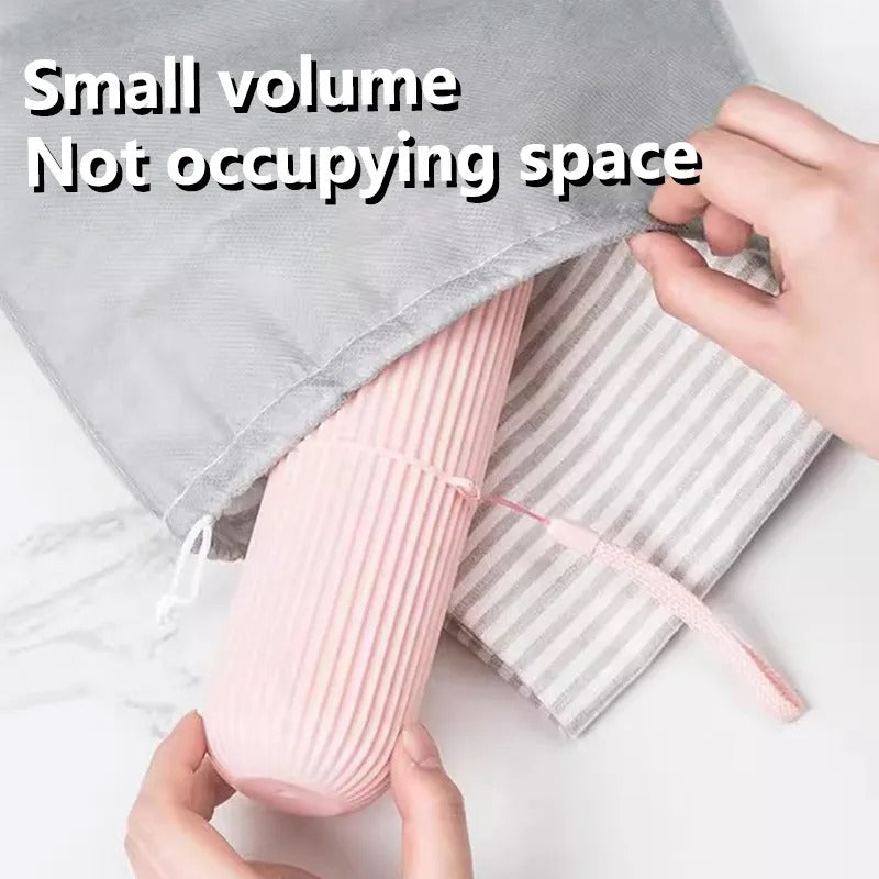 Portable Toothbrush Holder Toothpaste Storage Cup Household Travel   (random color)
