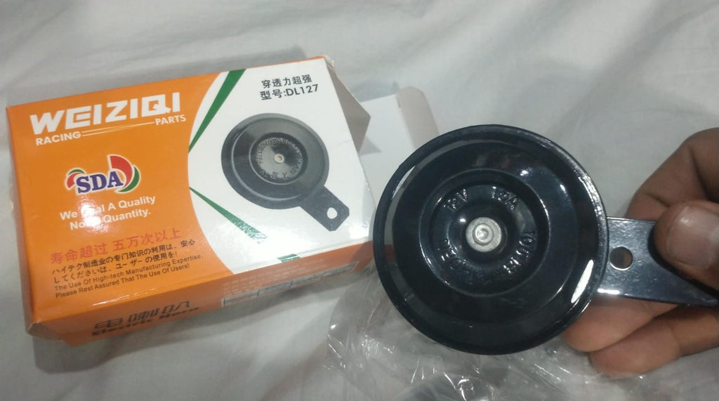 WEIZIQI Racing Universal Electric Horn – 12V High-Intensity Sound for CD70, CG125 & All Motorcycles