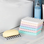 Silicone soap dish Drainer Tray (Green)