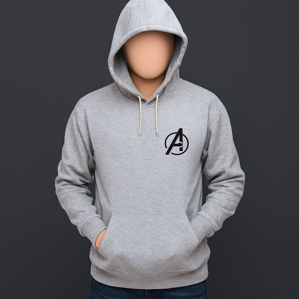 New Summer Collection Full Grey Hoodie Avenger Printed For Men And Boys
