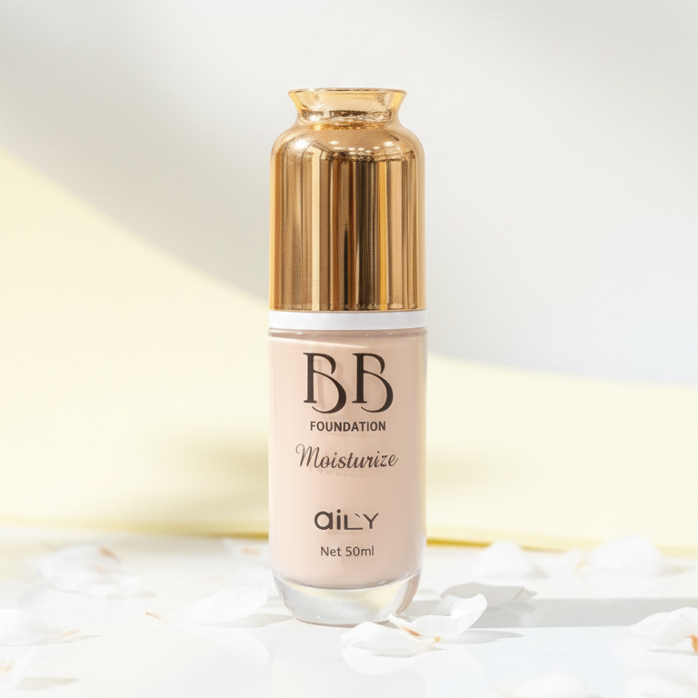 Aily BB Foundation – Moisturizing Liquid Foundation | 50ml | Smooth, Natural & Hydrating Coverage