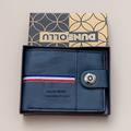 Men PU Leather Wallet with Box | Multi Card Slots & Secure Snap Button | 7 Card Holders & 3 Note Compartments
