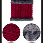 Wool Cap With Neck Warmer | Beanie And Scarf Set With Fleece Mask | Winter Thermal Wool Cap For Men And Women