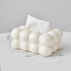 Bubble Shape Tissue Box Holder | Non-Slip Plastic Cover For Stylish Storage | Randam Color