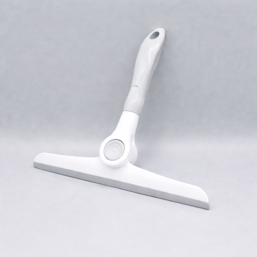 Royal Foldable Wiper with Lock – Multipurpose Window & Mirror Squeegee Tool (White)