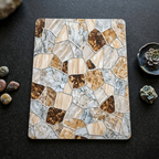 Super Absorbent Non-Slip Bathroom Floor Mat - Quick-Dry Soft Marble Stone Design 23 × 15 inch