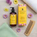 Floral Natural Hair Dye Shampoo - Ammonia-Free Herbal Formula with Ginseng & Fo-Ti for Long-Lasting Gray Hair Coverage | 200ml