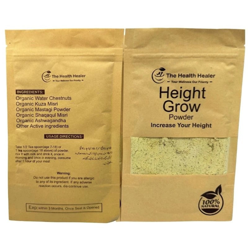 The Health Healer Height Grow Powder Natural Height Increase Supplement For Daily Growth And Wellness - 70g