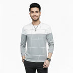 Lining Print Cotton Jersey T Shirts Full Sleeves Providing Premium Quality With Smart Look Easy Wash And Comfortable Ready To Wear Design