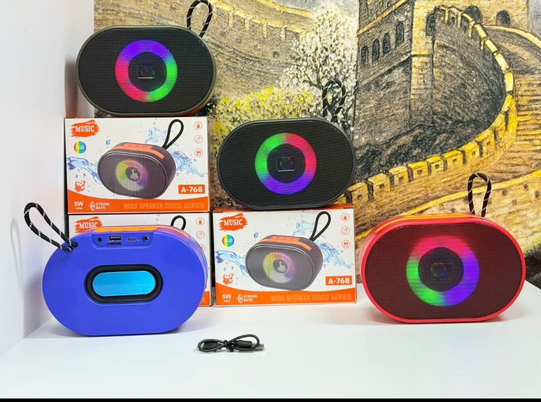 Portable Bluetooth Speaker Wireless Stereo Pairing – Compact Wireless Speaker for Home, Outdoor, Party & Beach (Random Color)