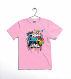 Game Time Printed Kids T Shirt Stylish Casual Comfortable Daily Wear For Boys And Girls