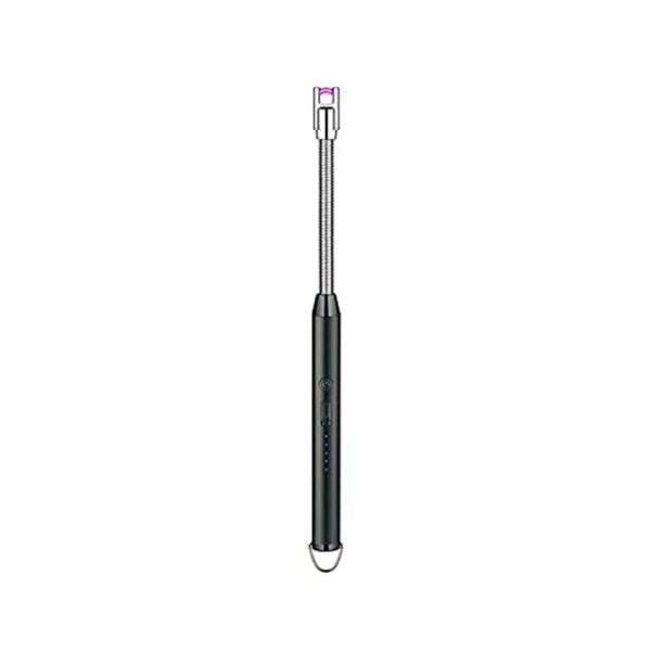 Arc Lighter With Usb Charging Cable | Flameless Windproof | LED Battery Display | Safety Switch | Rotate 360 Degrees ( Random Color )