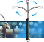 Arc Lighter With Usb Charging | Flameless Windproof | LED Battery Display | Safety Switch | Rotate 360 Degrees(random colors)