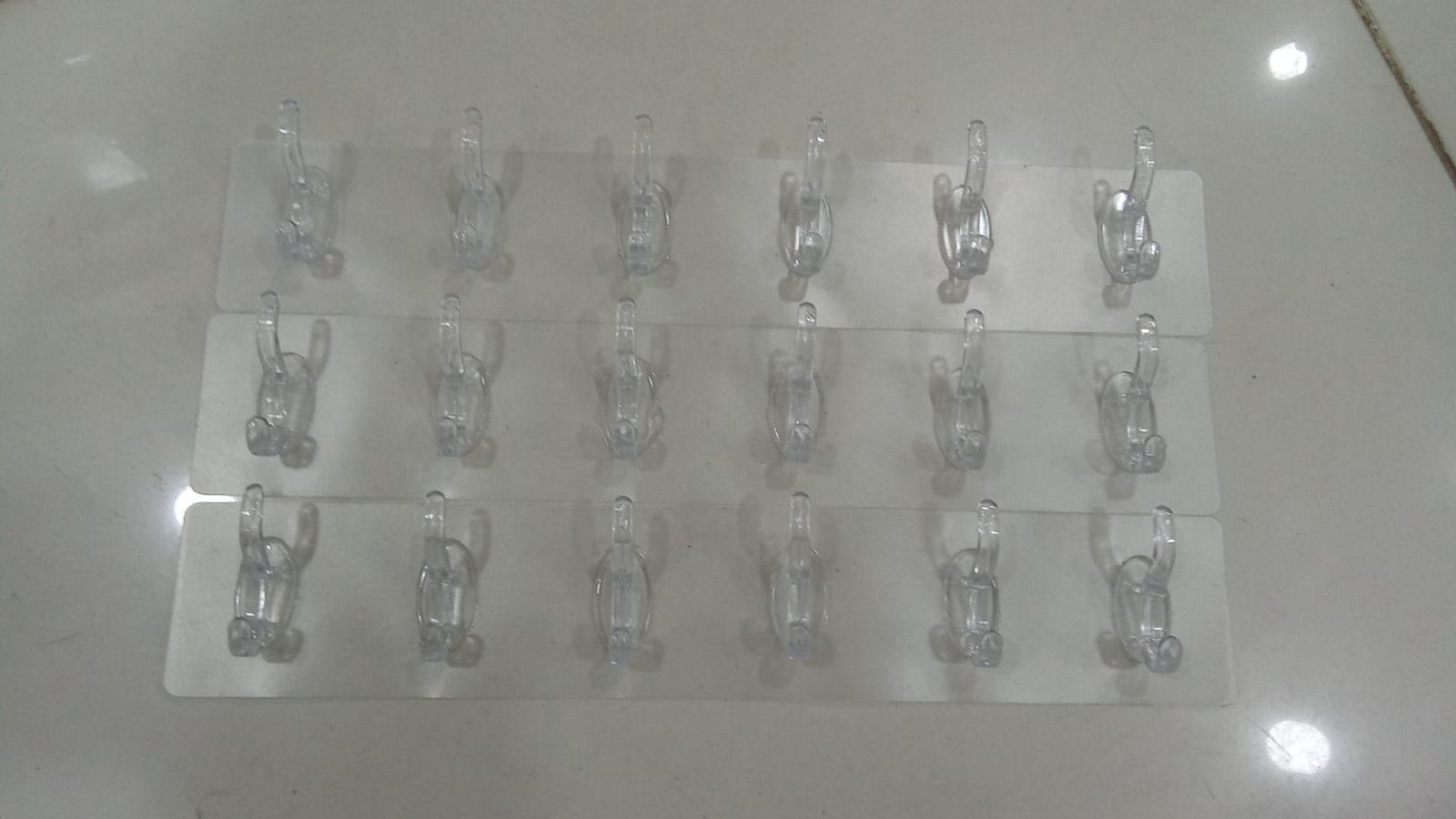Seamless Heavy Duty Sticky Hooks | Double-Sided Adhesive | Transparent Waterproof Wall Hangers | Bathroom & Kitchen