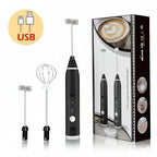 Rechargeable Coffee Beater – USB Rechargeable Powerful Milk Frother for Coffee, Cappuccino, Latte, Matcha, Hot Chocolate & Kitchen Use | High-Speed Stainless Steel Whisk Mixer