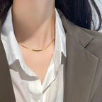 AWT-179 Thin Snake Chain – Elegant Stainless Steel Necklace, Stylish Jewellery Accessory for Women