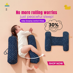 Soft Baby Sleeping Pillow With Neck Support | Comfortable Newborn Pillow For Head & Neck Protection | Printed Baby Sleep Cushion