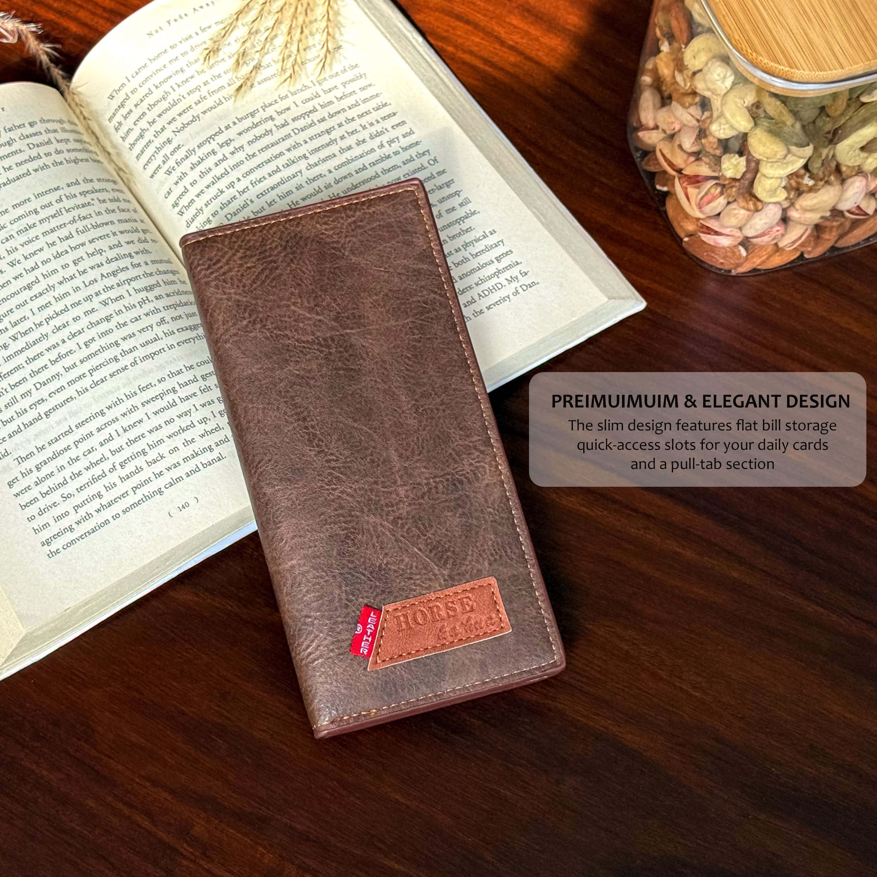 New Design Long Wallet for Men & Women | 12 Card Slots | Half Zip Pocket | Premium Quality Long Purse