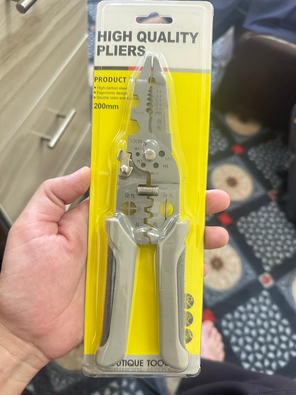 Multi-Function Wire Stripper and Cutter – 10-in-1 Electrical Hand Tool with Cutting, Stripping, Crimping & Screwdriver Functions (Random Color)