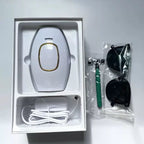 IPL Laser Hair Removal Handset System for Women & Men with Razor & Safety Glasses